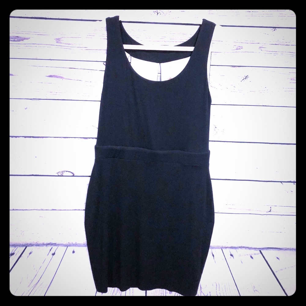 Bailey 44 Black Cut Out Jersey Tank Mini Dress